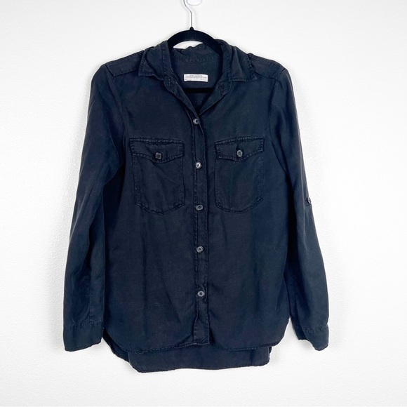 Zara Premium‎ Denim Collection Button Up Shirt Sz S - Picture 1 of 5